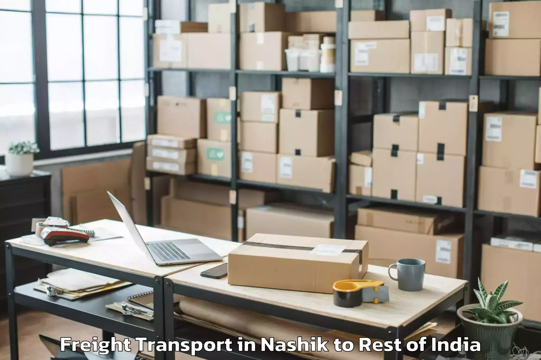 Top Nashik to Nagrota Freight Transport Available